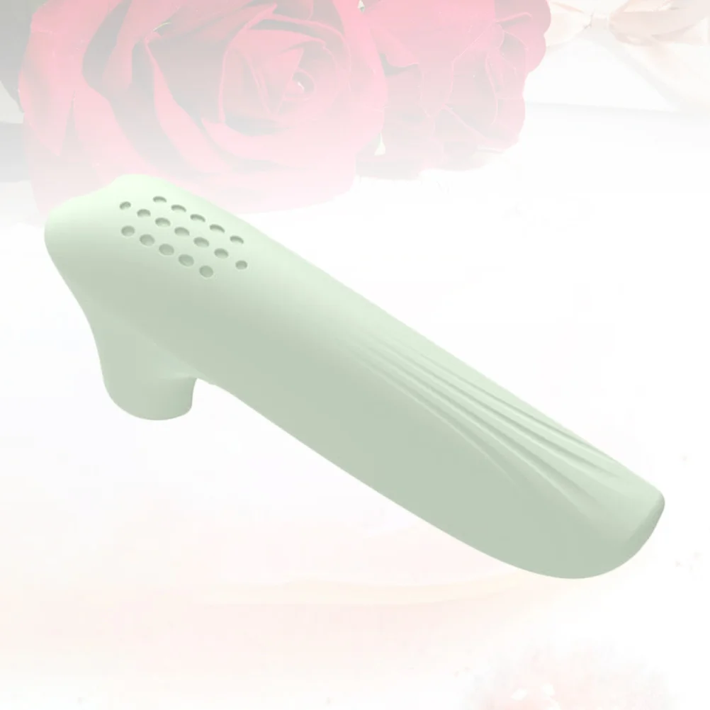 2 قطعة مقبض الباب سيليكون كم L شكل مقاوم للماء المضادة للتصادم مقبض الباب حامي للطفل أطفال المسنين الضوء الأخضر #6