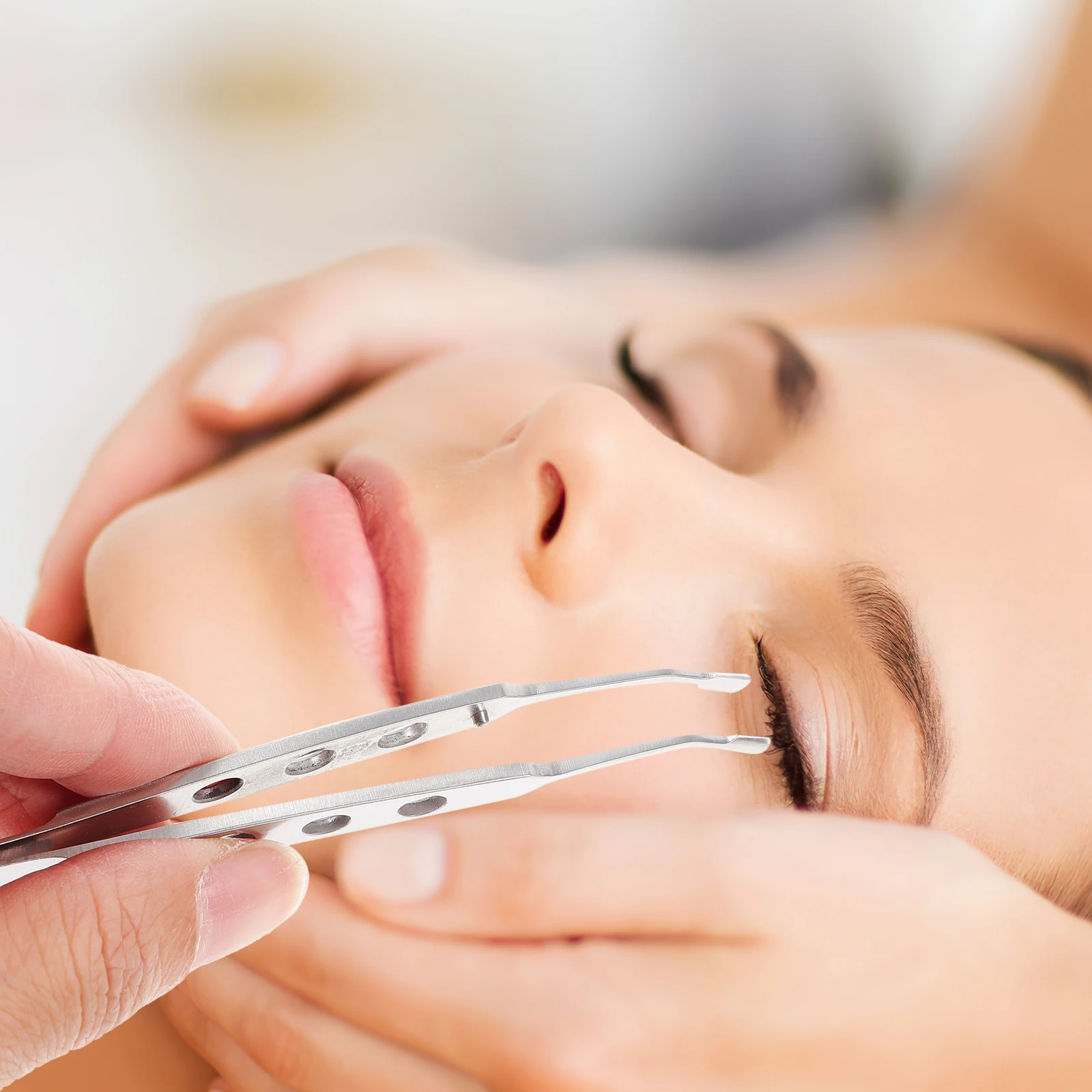 메이보미안 글랜드 마사지 핀셋 눈꺼풀 압축기 스테인레스 스틸 6mm MGD 도구 Expressor Forceps Eyelash