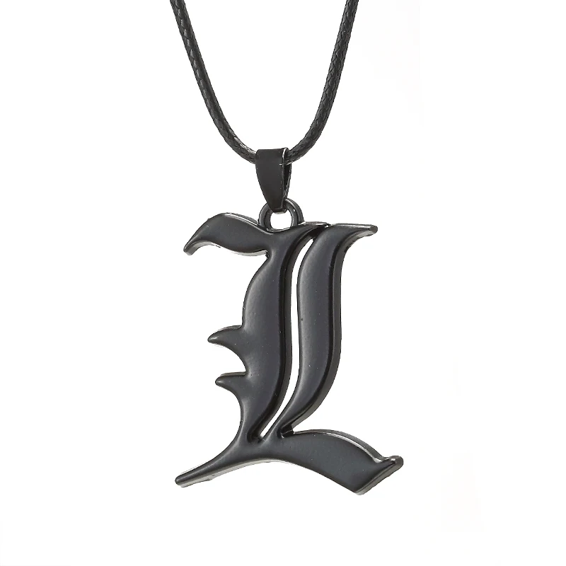 Anime Death Note Halskette Seil Leder Halsband Mode Schwarz Notizbuch Modell Anhänger Halskette Für Frauen Und Männer Zubehör