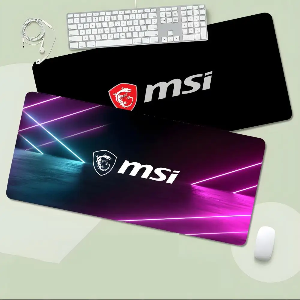 Daily Sleek Competitive M-Msi Mouse Pad Non-Slip Large Desk Mat Thick Stitched Edge Gaming Mousepad