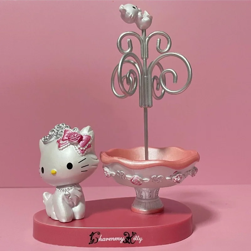 

Sanrio аниме персонаж периферийный Charmmy Kitty кошка кукла модель Ювелирная тарелка настольное украшение подарок на день рождения для девочек