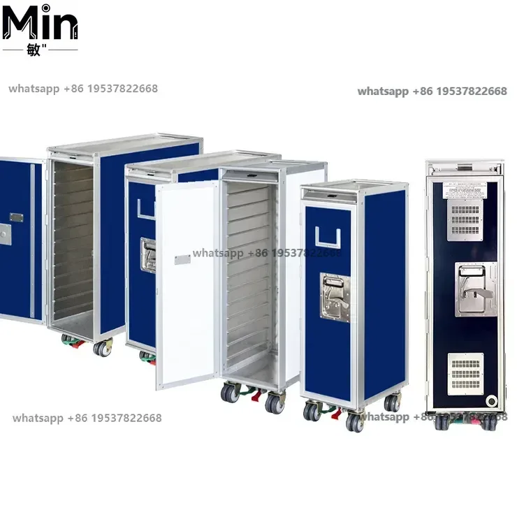 Half Size Full Size In Flight Service Carts Drawer Transport Utility Trolley for Airline Home Hotel Catering Transport