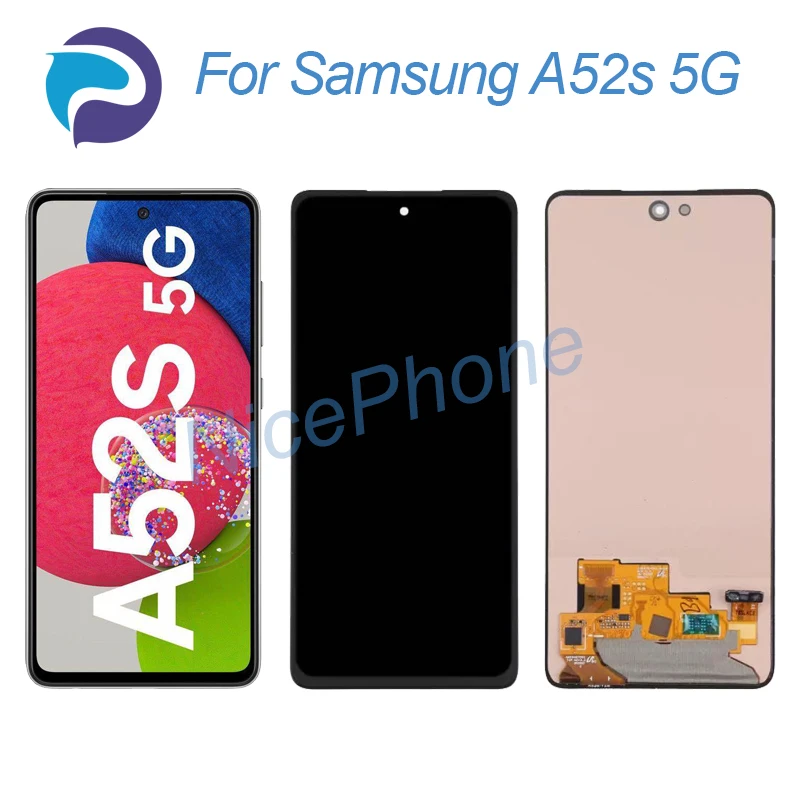 

Для Samsung A52s 5G ЖК-дисплей, сенсорный экран, дигитайзер в сборе, замена 6,5 дюйма SM-A528B/DS/N A52s, экран с ЖК-дисплеем