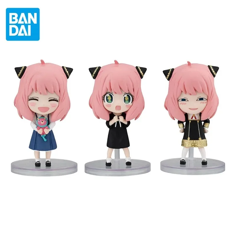 

Bandai оригинальная шпионская семья Gashapon аниме-фигурка Anya Forger CHIBIMASTERS кукла украшения 2, детские игрушки, подарок на день рождения, коллекционная