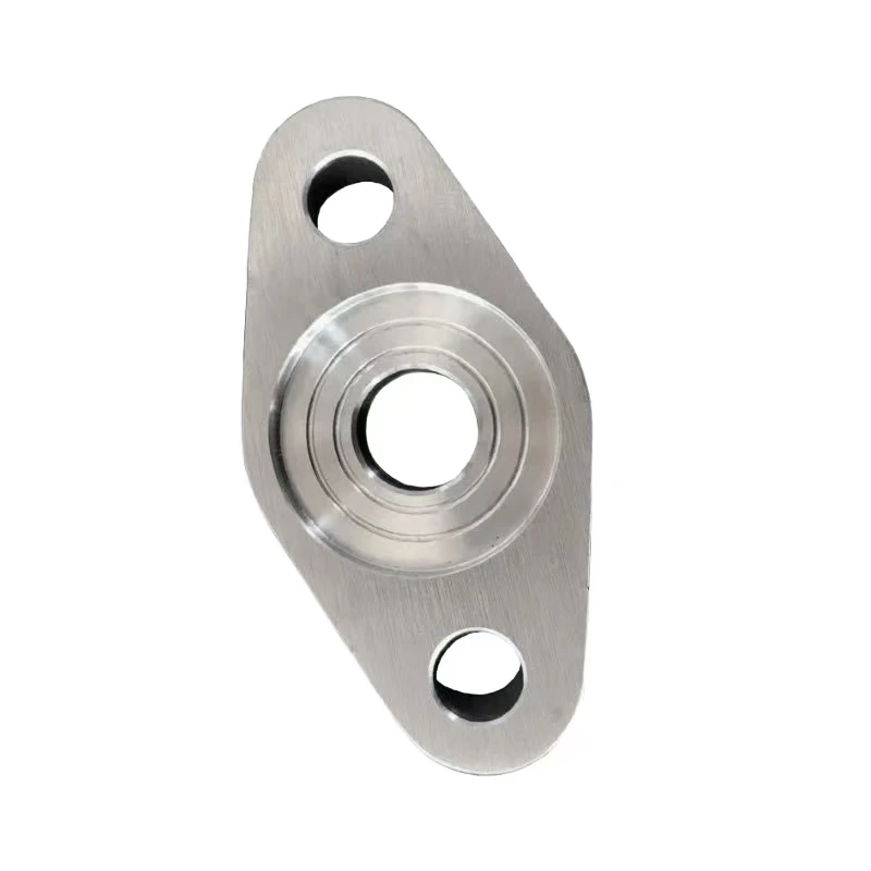 5 Axis Precision Rapid Prototype Cnc Machining Services Stainless Steel Flanged Connection Base
