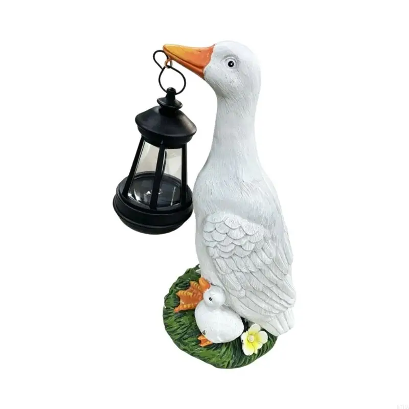 Solar Duck gardenlamp Resin Outdoor Decoration With Simulation Design For Lawn trail 87HA