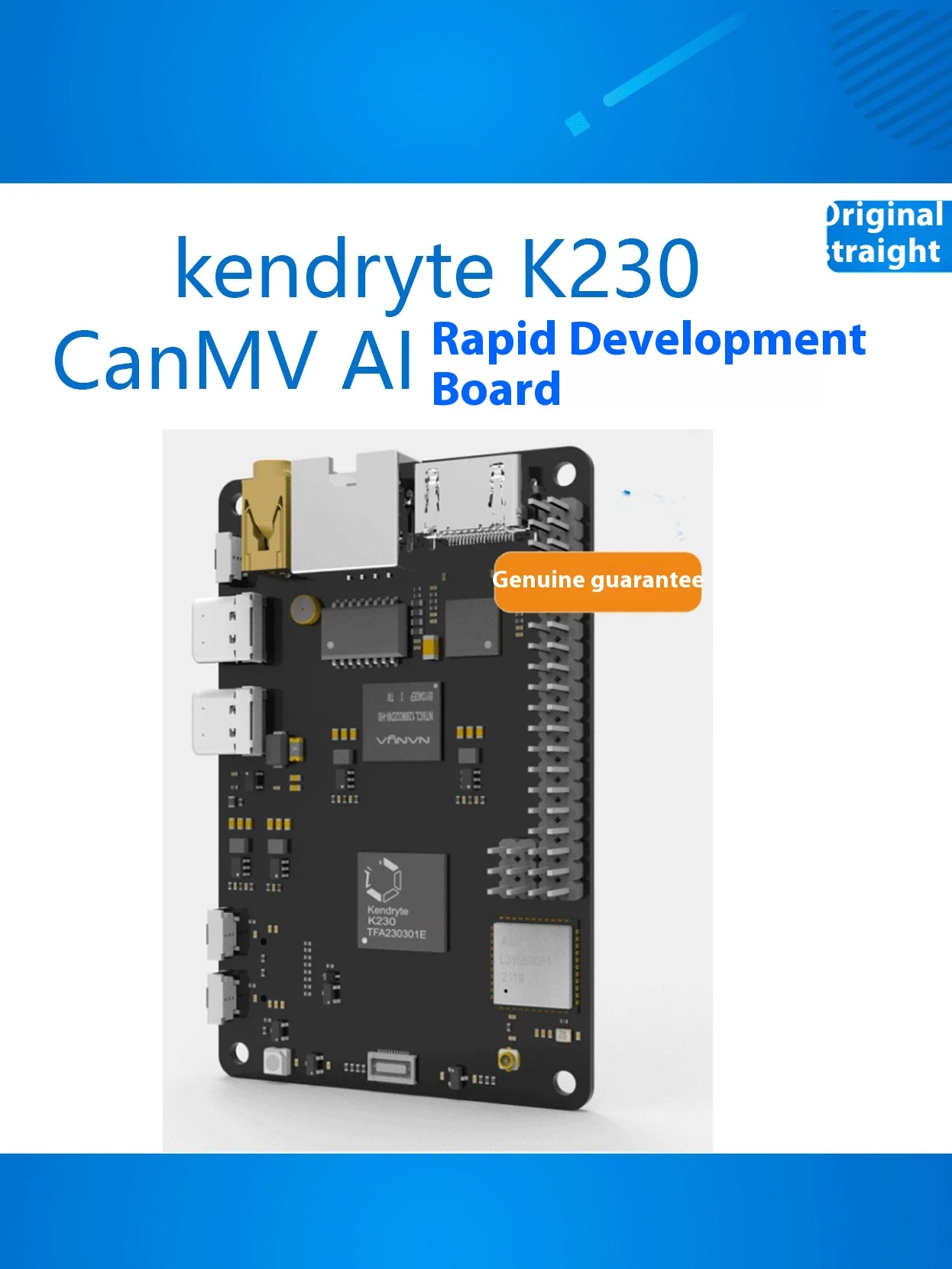 

Kendrite CanMV K230 Development Board k230 AI Rapid Development Board