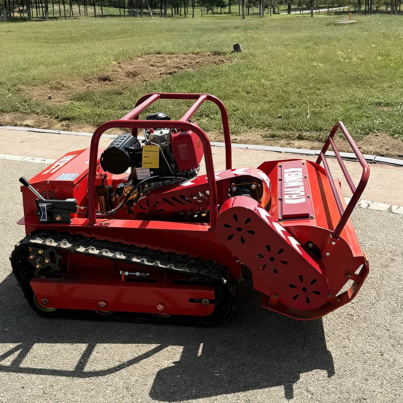 

Легкая гусеничная газонокосилка с дистанционным управлением, настраиваемая под заказ, легко транспортируется, лезвия в комплекте при заказе.