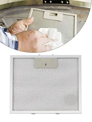 Aluminum Silver Cooker Hood Filters Metal Mesh Extractor Vent Filter Kitchen Ventilation Aluminium Aspirator Filter Mesh