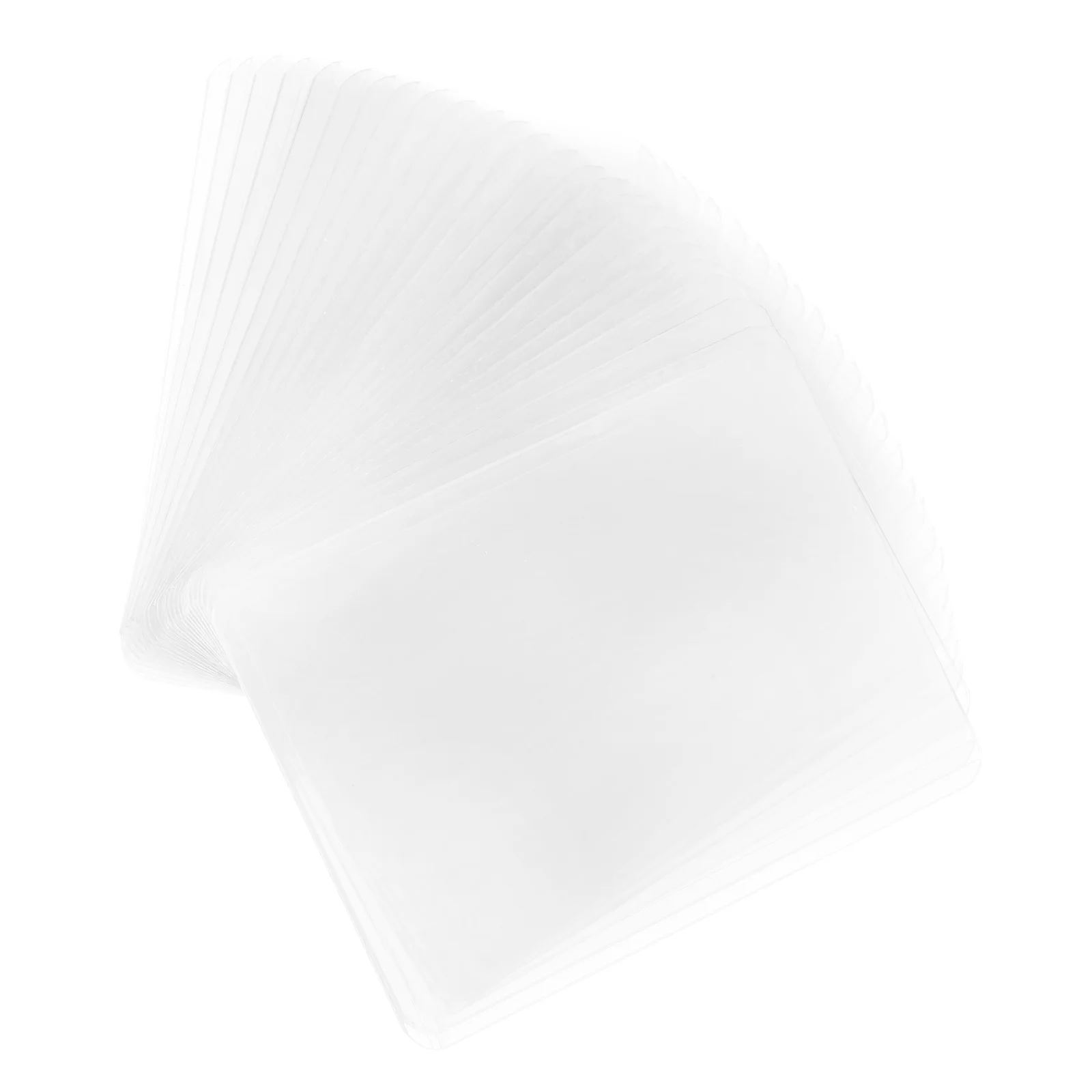

25pcs Clear Plastic Card Sleeves Hard Protectors For Baseball Trading Cards Holders Collectors Enthusiasts Rigid Scratch