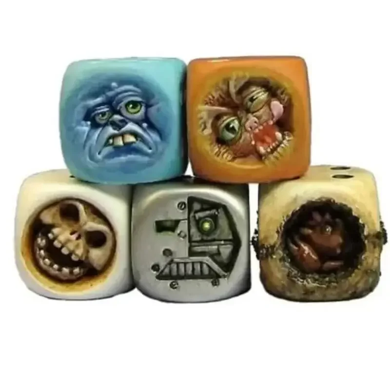 Monster Dice Set For Table Games Halloween Family Reunion Character Fun Monster Dice Creative Party Board Game Demon Dice