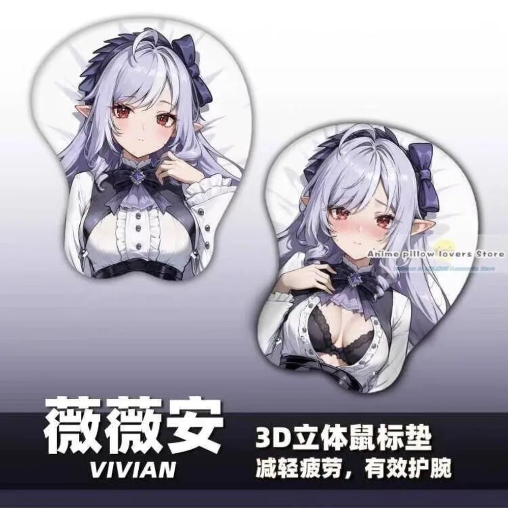 

Vivian Banshee 3D Silica Gel Mouse Pad Keyboard Wrist Rest Game Zenless Zone Zero Anime Desktop Playmat Gifts