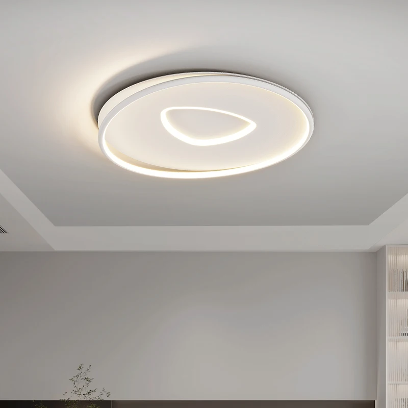 Minimalist Bedroom Light New Modern Ceiling Chandelier Bedroom Study Light Creative Living Room Circular Cloud Mist Home Lamp