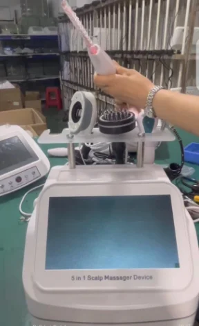 

5 в 1, многофункциональный инструмент для ухода за волосами, кожей головы, анализатор кожи головы, нанометровый спрей, машина для терапии волос, против выпадения волос, парикмахерская