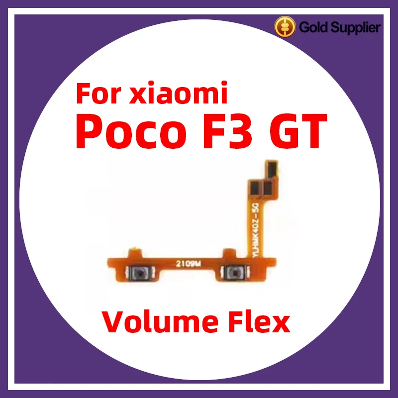 For Xiaomi Poco F3 GT Power ON OFF Volume Camera Key Button Switch Flex Cable Replacement