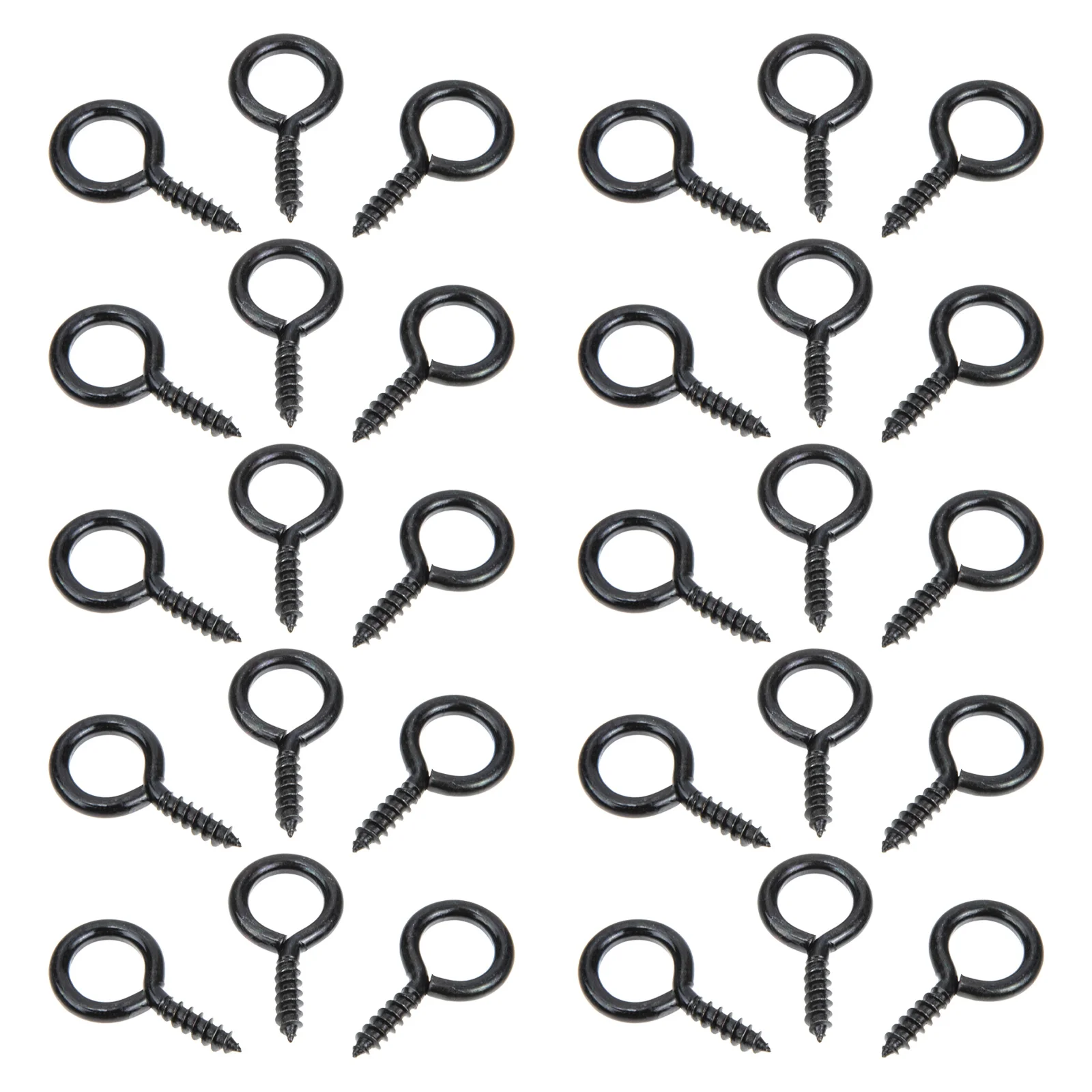 

30 Pcs Heavy Duty Ceiling Hooks Eye Bolt Metal Screw Hanging for Indoor Outdoor Self Tapping Wall Mount