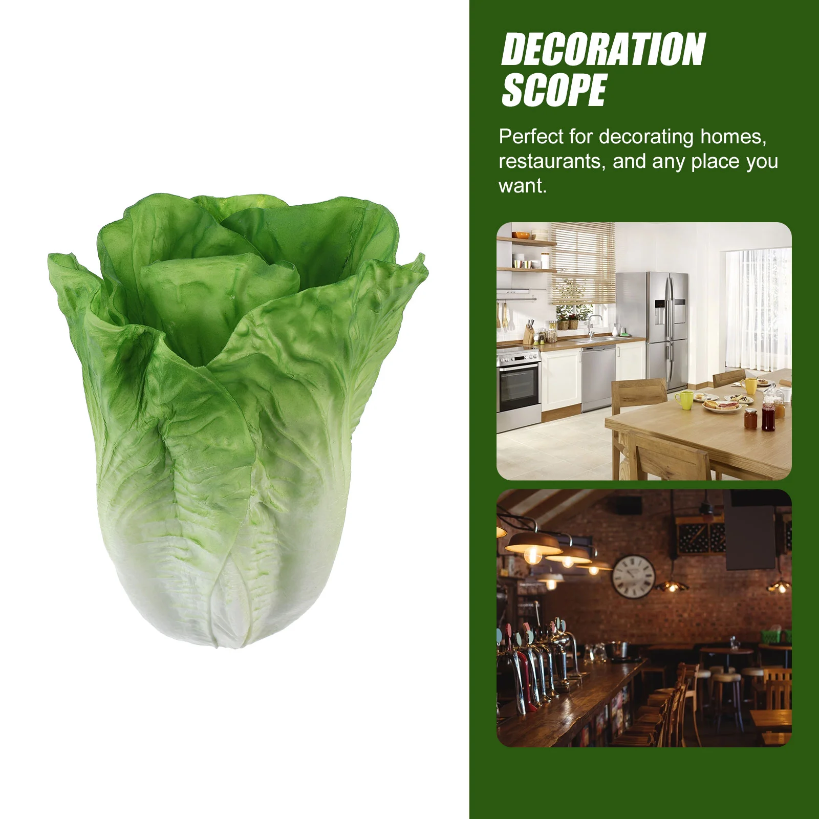 Simulated Lettuce Model Restaurant Decor Lifelike Vegetable Vegetables Food Prop Simulation Pvc False Child