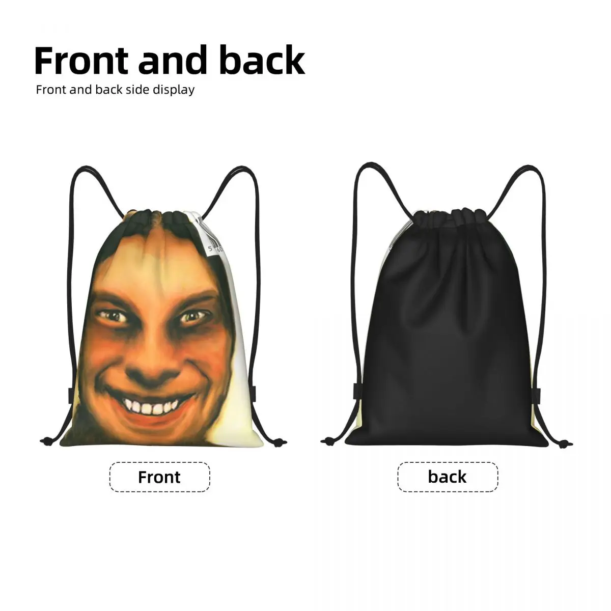 Custom Aphex Twin Drawstring Backpack Women Men Sport Gym Sackpack Foldable British Electronic Music Artist Shopping Bag Sack