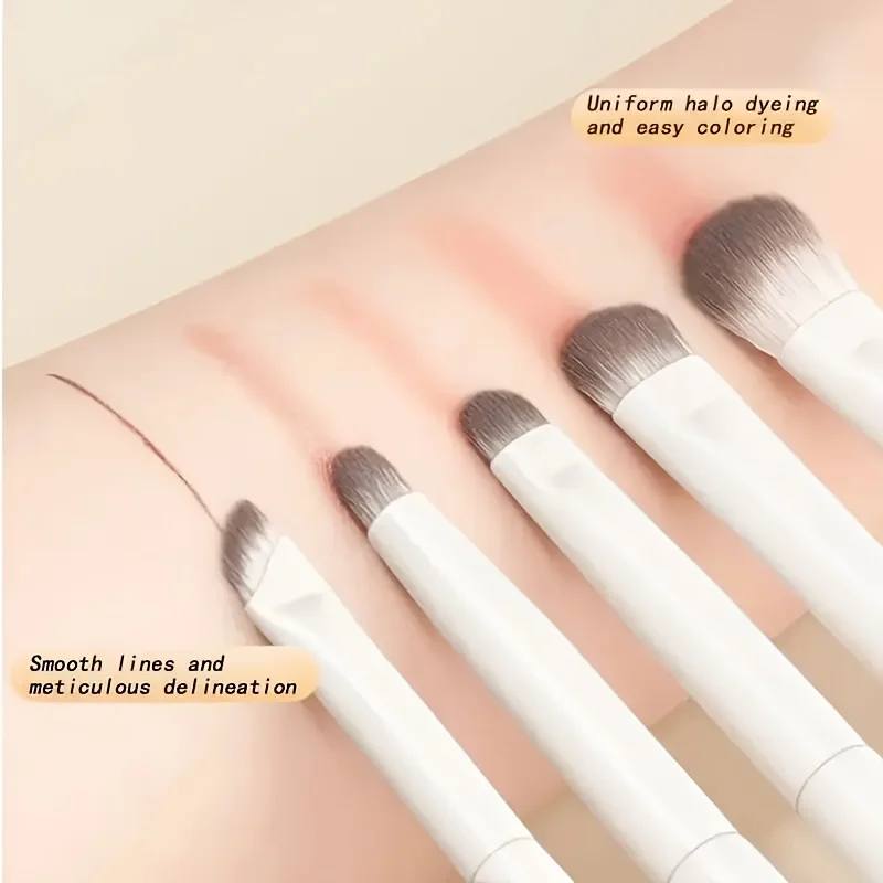 مجموعة فرش مكياج العيون مكونة من 5 قطع، رفيق سفر مثالي وهدية للأصدقاء والصديقات والزوجات #4