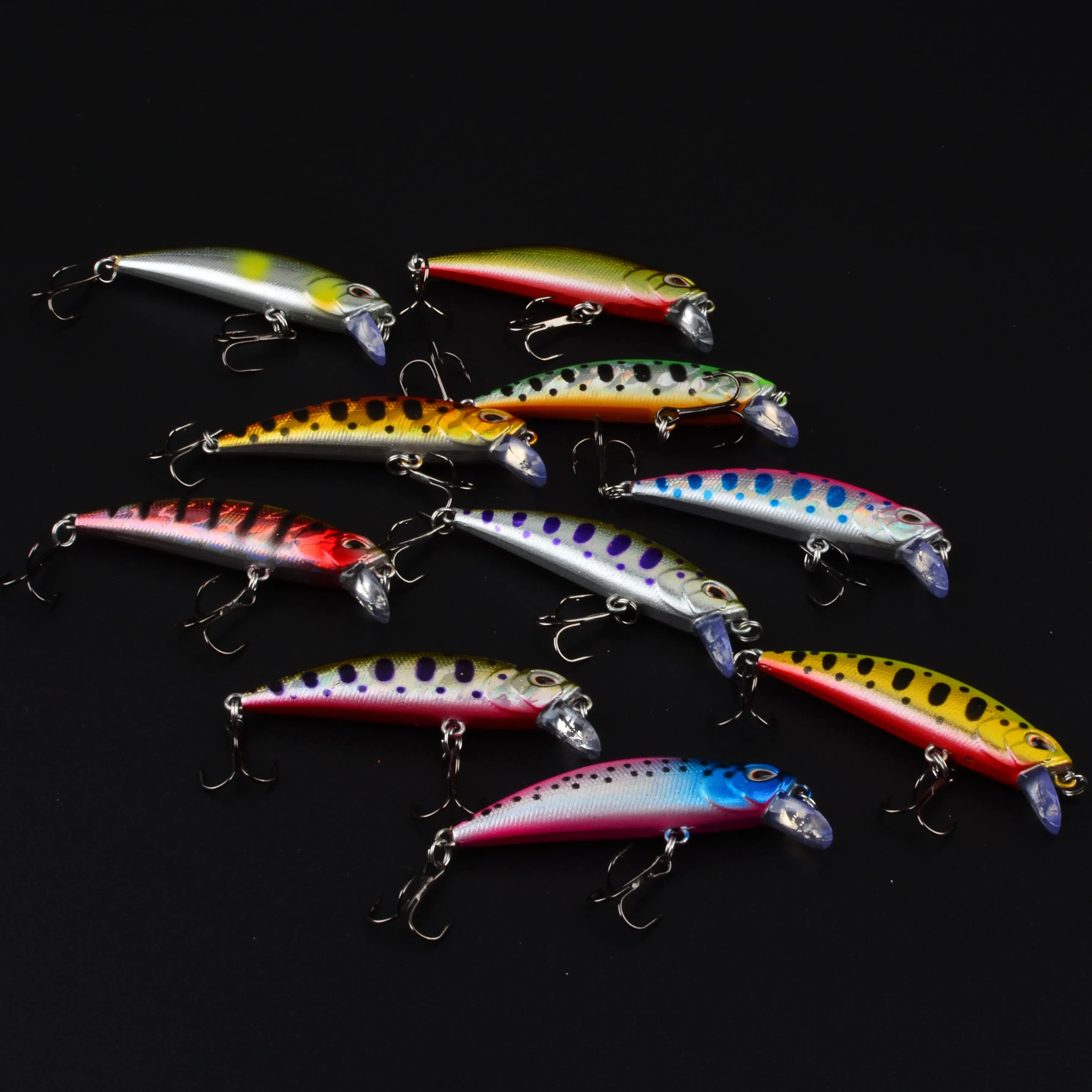 Angelköder 3D-Augen 50mm 5g Kunststoff-Hartköder Künstliche Köder Wobbler Crankbait Winter-Meeresangeln Bass-Angelzubehör – Detail 8