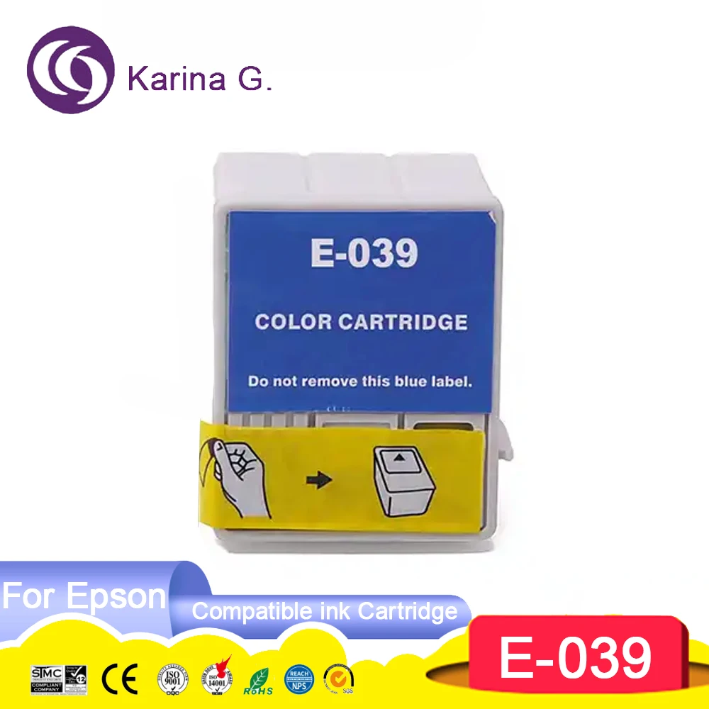 T038 T039 Color Compatible Printer Ink Cartridge for Epson Stylus C41/C41UX/C43UX/SX/C45/CX1500/CX1500V Printer