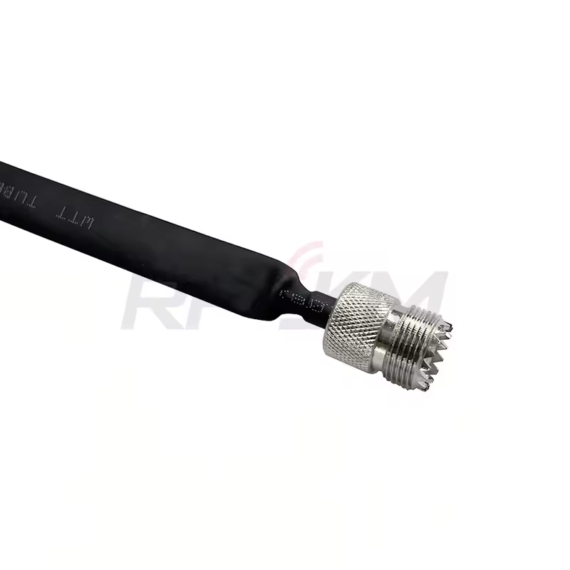 Window/Door Pass Through Flat RF Coaxial Cable SO239 UHF Female to UHF Female Male  PL259 50 Ohm RF Coax Pigtail Extension Cord - Image 4