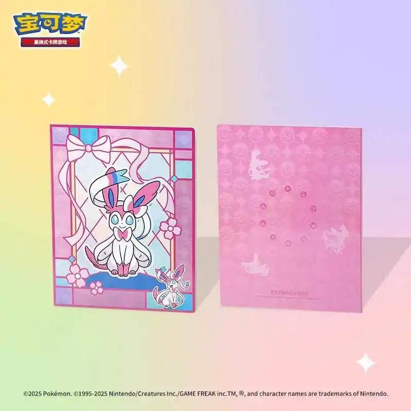 

Original PokéMon Card Book Ptcg Chinese Gem Pack Vol2 Seriesd Gift Sylveon Leafeon Umbreon Eevee Collect Card Book Brochure Tcg