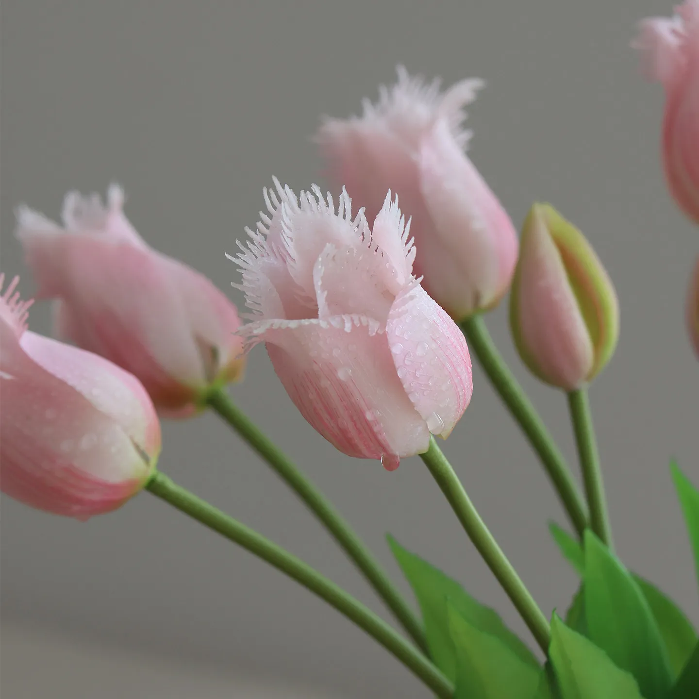 2 Bündel Künstliche Latex-Tulpen, Echt Aussehende Blumen, Hochzeitsdekoration, Kunstblumen, Tulpen-Brautstrauß, Party-Blumendekoration, Heimdekoration – Detail 25