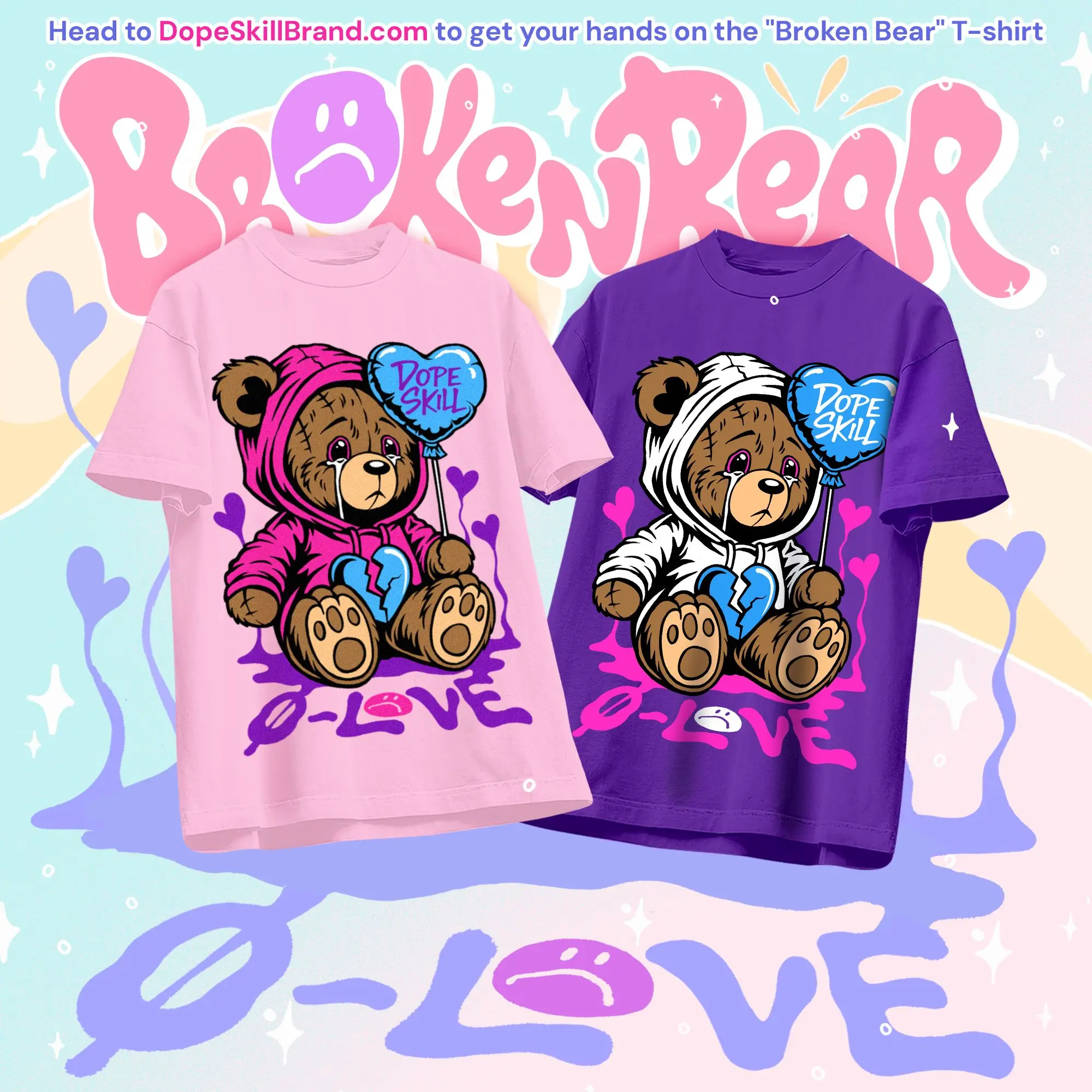 Gothic broken bear tee magliette grafiche y2k top maglietta oversize pro choice streetwear harajuku vintage uomo donna abbigliamento