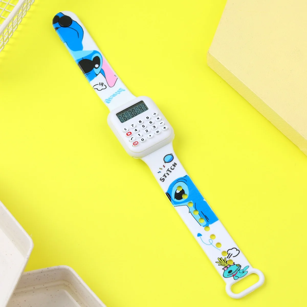 Soft Silicone Band Children Watches Kids Stitich Calculator Girls Watch Digital Clock Student Multifunctional Math Learning Toy
