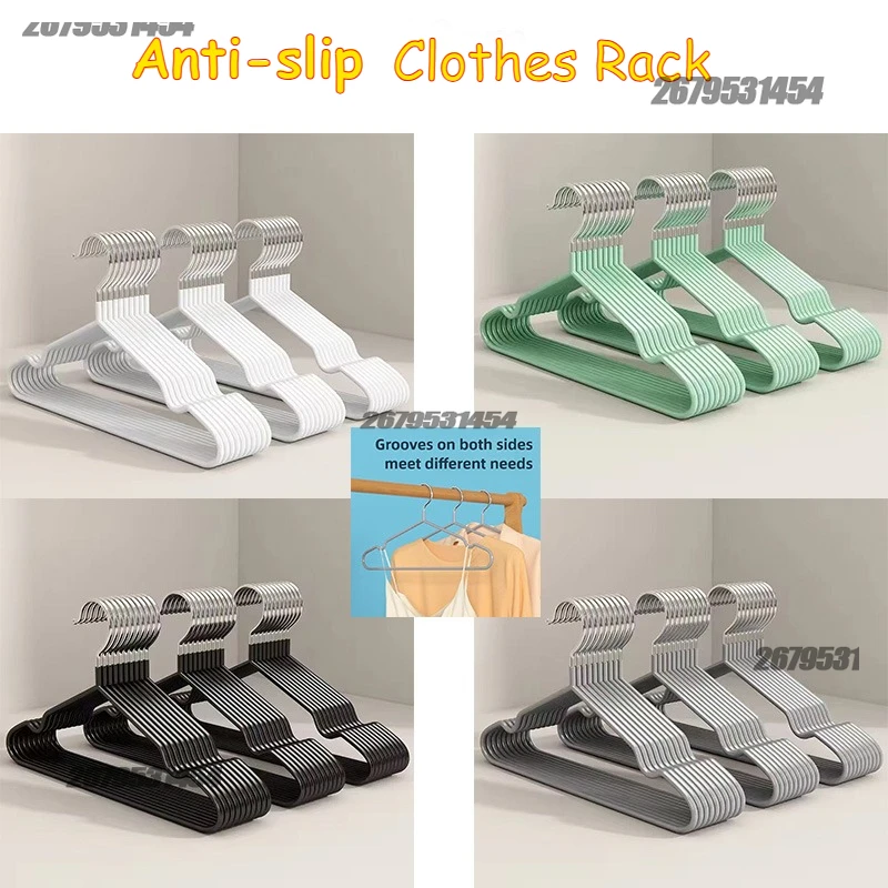 Garment Organizer Hangers Non Marking Clothes Hangers for Home Use Non Slip Drying Metal Thick Storage Bedrooms Wardrobes Adult