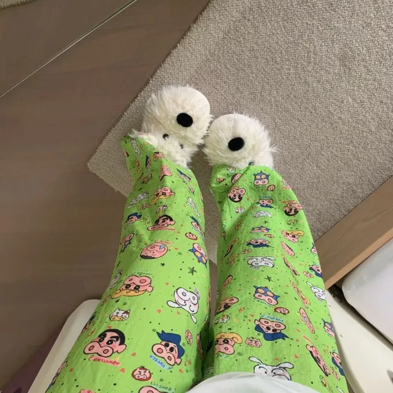 

Crayon Shin-chan Pajamas Cute Cartoon Originality Printing Large Size Home Pants Summer New Korean Version Versatile Pants