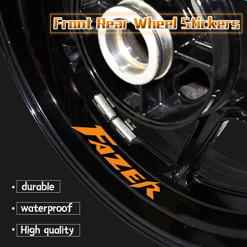 

For YAMAHA FAZER FZ1 FZ1N/S FZ6 FZ6S/N FZ8 FZ8N Motorcycle Wheel Stickers Reflective Hub Decals Rim Stripe Decorative Sticker