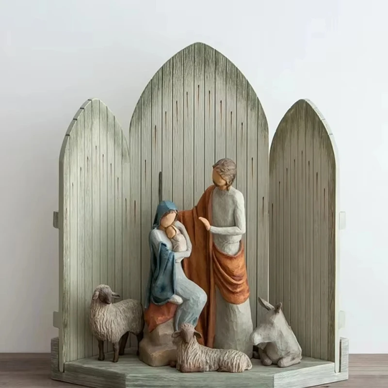 Character Statue Collection Tabernacle Sculptures Of Jesus Nativity Collection Magic Bibleholiday Christmas Gift