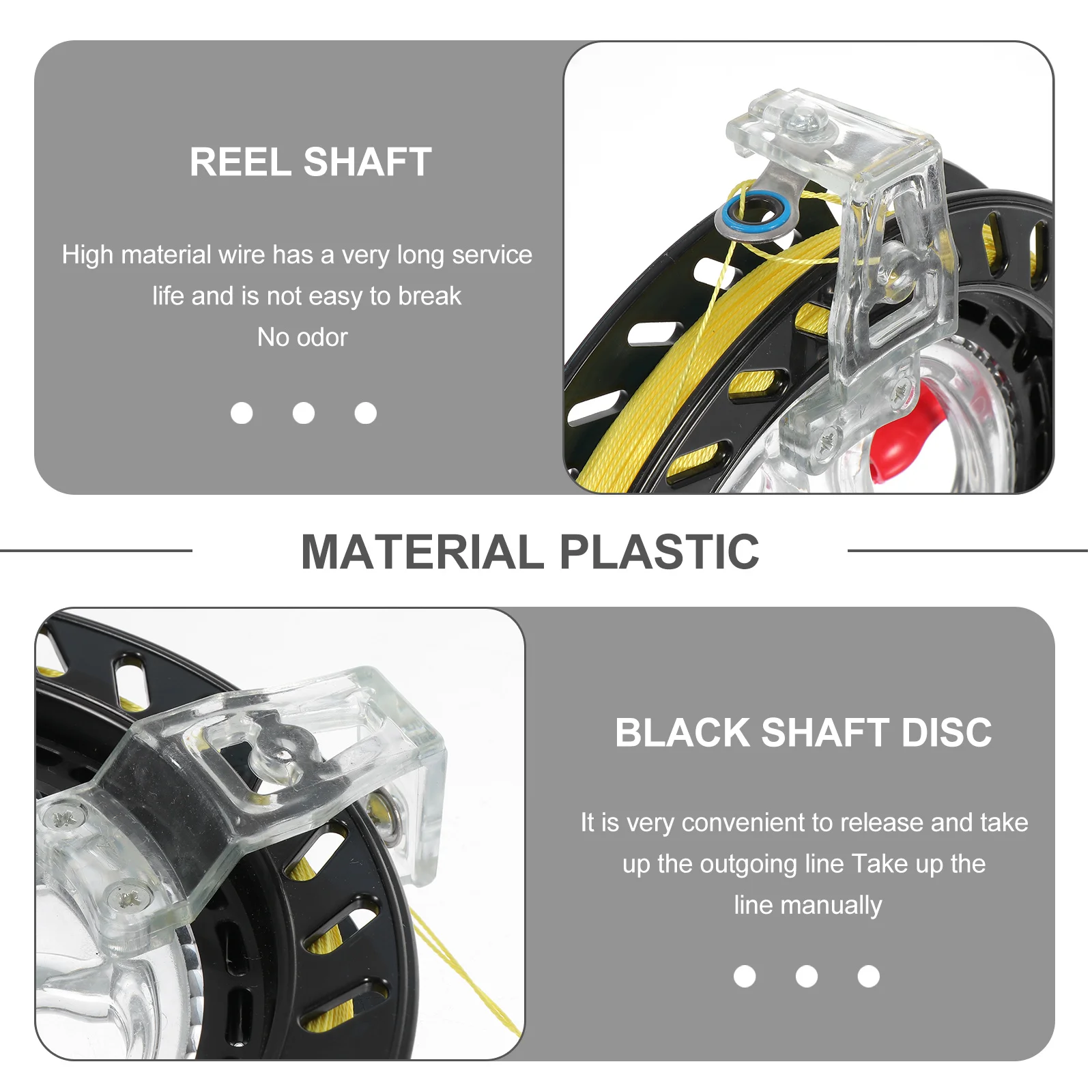 1 Stück Drachenrolle, schwarz, leicht, leicht zu tragen, ergonomisches Design, ideal für Teenager, Erwachsene, Outdoor-Sport-Werkzeug, Drachenfliegen
