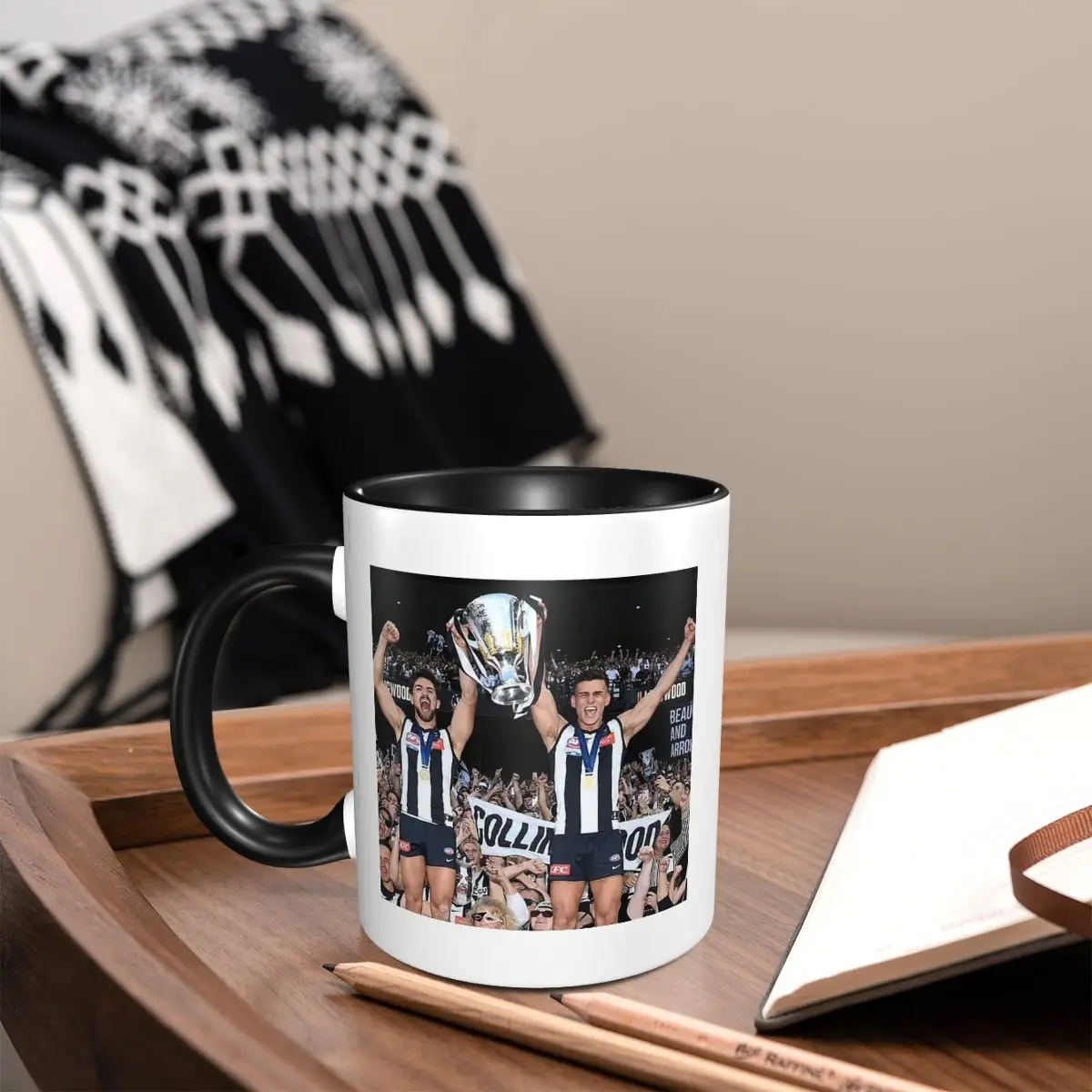 

Daicos Brothers Premiership Trophy Collingwood Mug Funny Ceramic Coffee Cups Tea Mugs Milk Cup Drinkware Gift for Woman Man