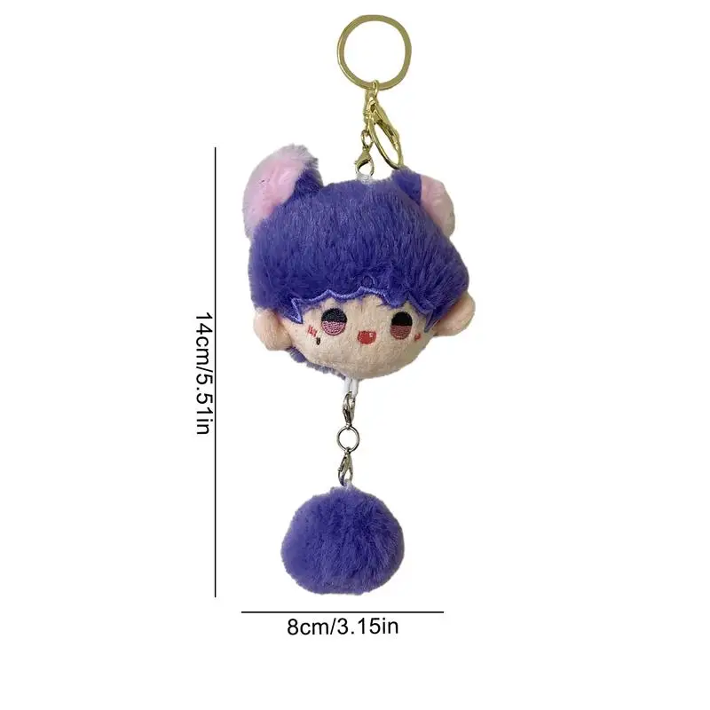 Doll Keychain Game Plush Doll Keyring Plush Backpack Pendant Cute Squeaky Doll Keychain Charm Pendant For Girlfriend