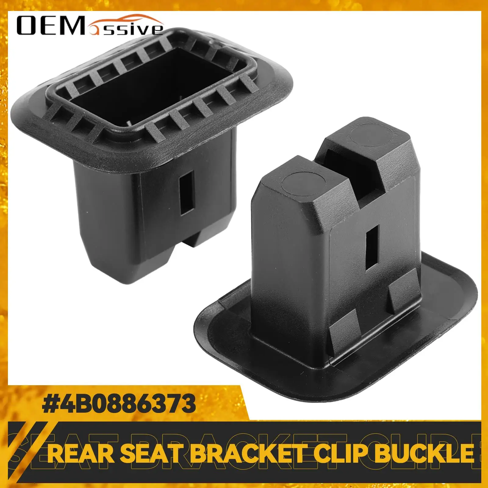 4B0886373 2Pcs Rear Seat-Cushion Frame Grommet Bracket Clip Buckle for Audi A4 A6 Q7 Seat Leon VW Golf MK5 MK6 Jetta 6 Scirocco