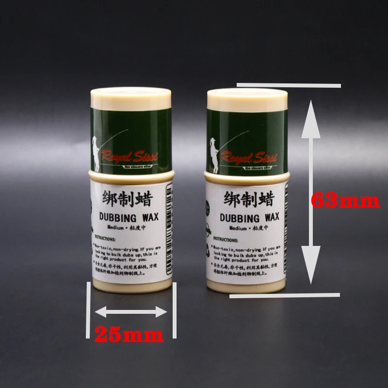 2pcs Fly tying Dubbing Wax Medium Tack 6.5g big volume sticky wax tube for fly tying dub materials chemistry for fly fishing