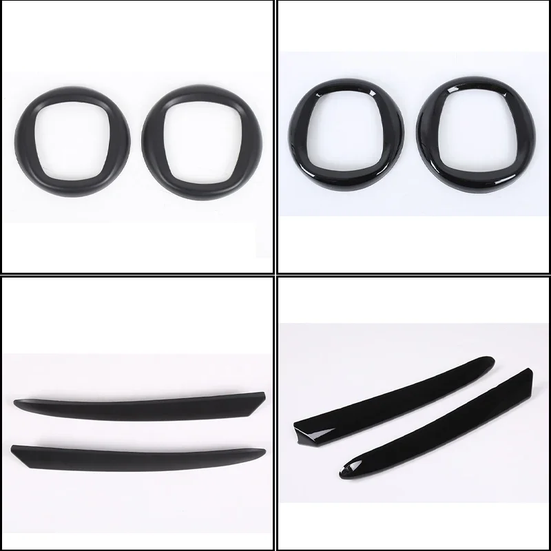 

ABS Carbon fiber pattern Car front and rear logo decorative circle For Fiat 500 2016+ car Side trim strips Accessories