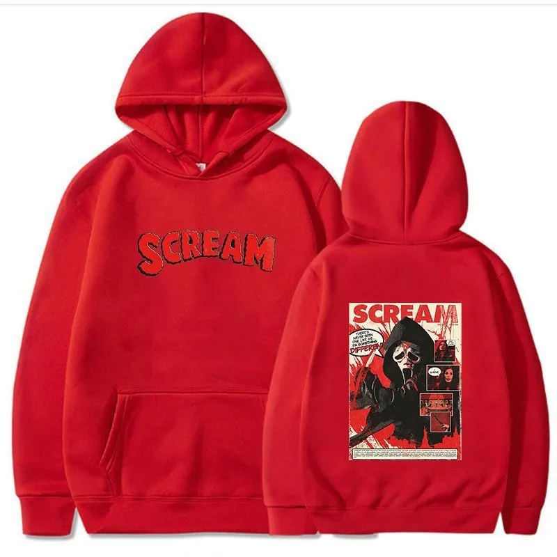 Scream Ghostface Hoodie New Autumn and Winter Men Men Fashion New Sweatshirts Loose Casual Harajuku  Sweatshirts Harajuku