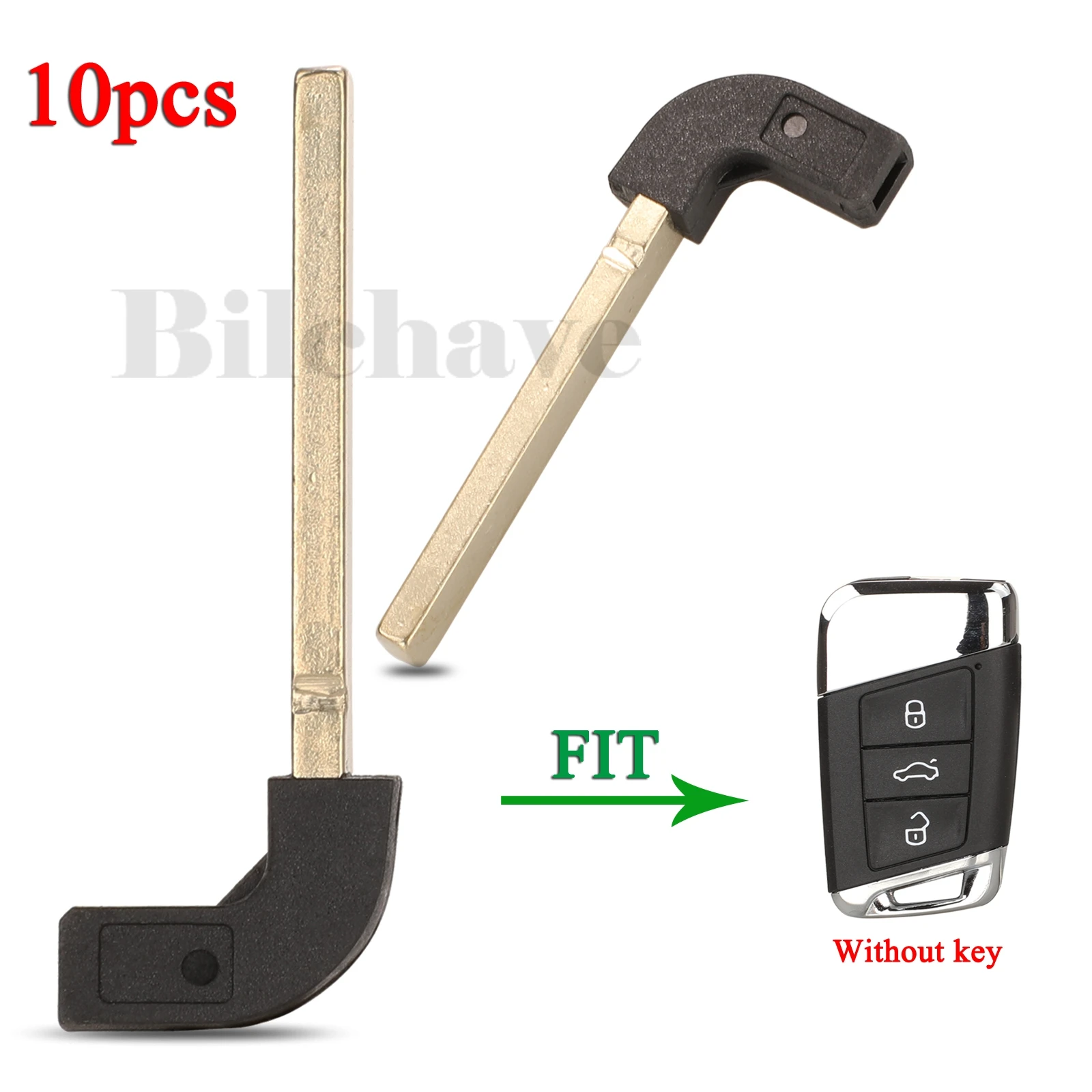 

jingyuqin 10pcs For Volkswagen VW Passat B8 New Magotan B5 Skoda A7 Variant Smart Remote Car Key HU162 Blade Fob Replacement