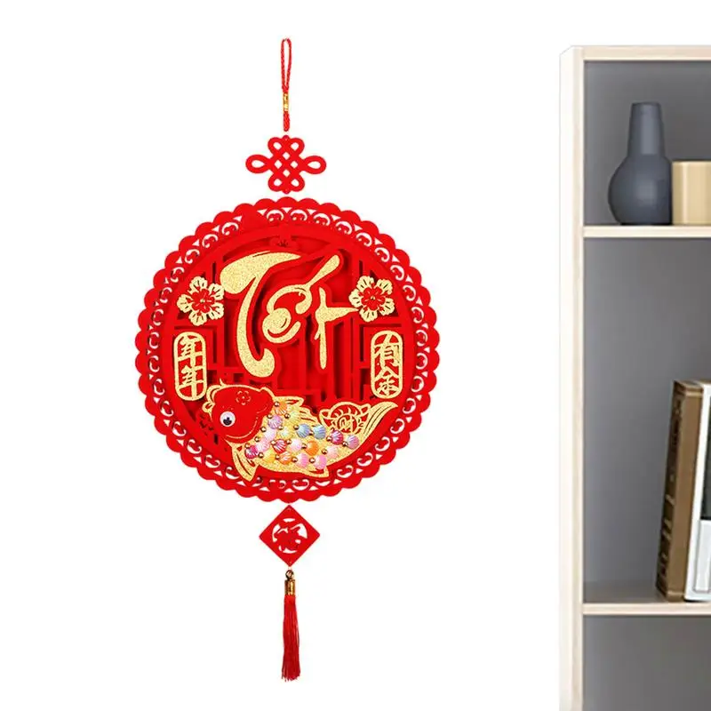 Lunar New Year Decorations Lunar New Year Ornaments Red Fu Characters Lucky Pendant Spring Festival Decoration Chinese New Year