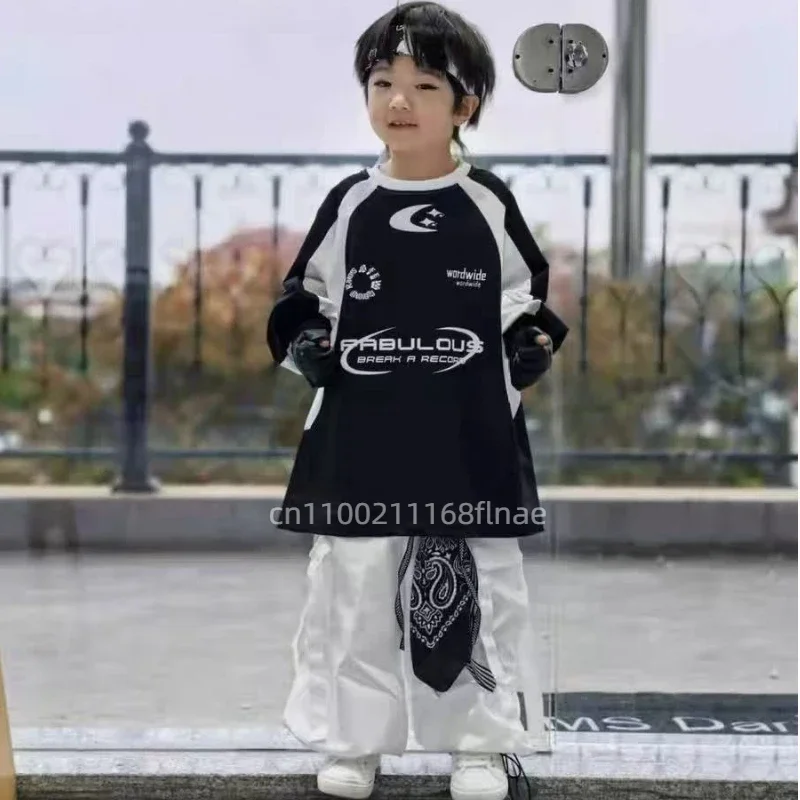 hip-hop-girls'-performance-costumechildren's-street-dance-costume-black-and-white-moon-set-boys'-hip-hop-performance-costume