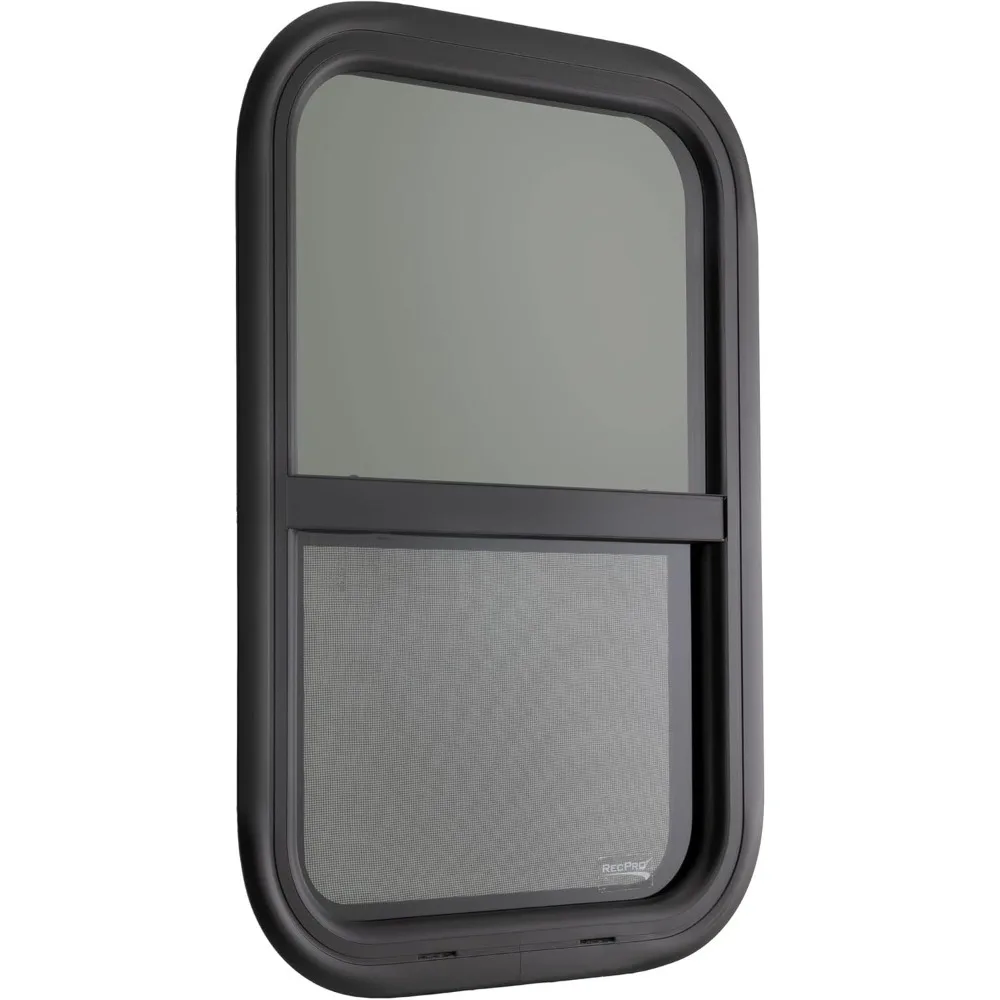 استبدال نافذة RV ذات الشريحة العمودية على شكل دمعة، 16 وات × 24 ساعة، صنع في الولايات المتحدة الأمريكية، اختياري 1.5 حواف