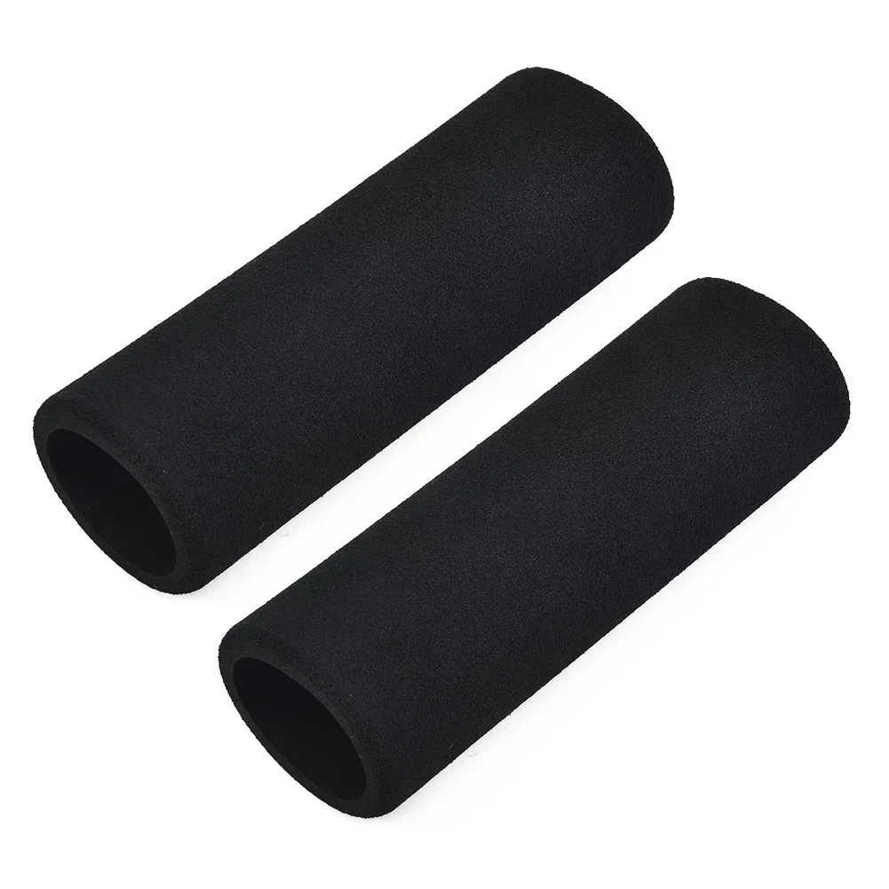 Motorcycle Grip Covers Motorbike Non-slip Shockproof Slip On 1Pair Soft UV Resistant Anti Vibration Bicycle Black