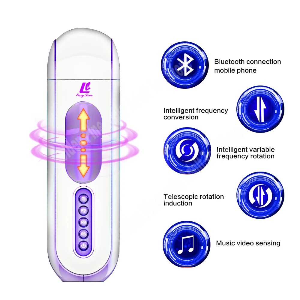 Bluetooth Intelligent Male Masturbator Cup Automatic Interactive Sucking Sex Machine for Men Vagina Rotation Masturbation Cup