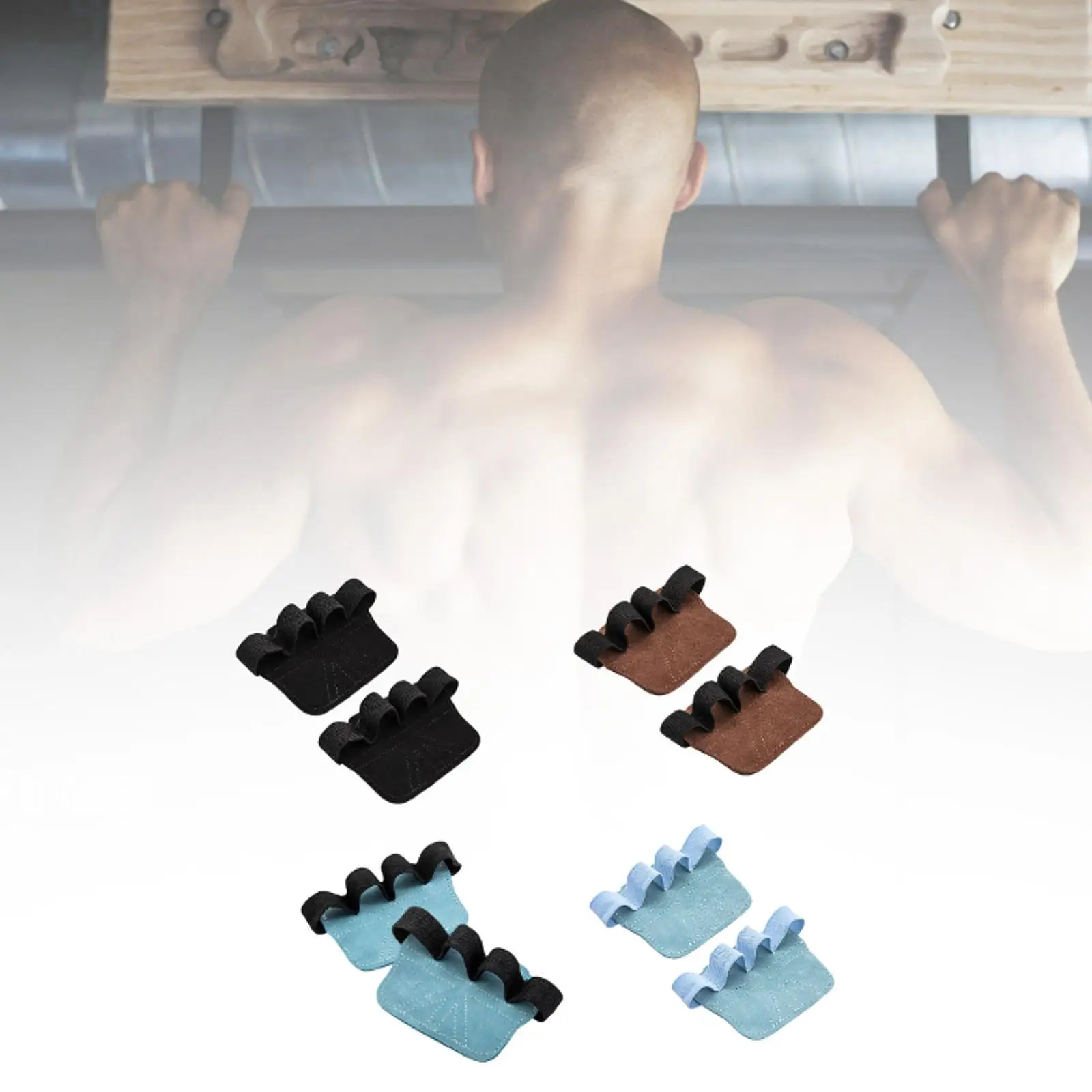 

Подъемные подушечки для защиты ладоней, спортивные дышащие противоскользящие подушечки с четырьмя пальцами для рук