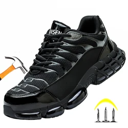 Work Sneakers Steel Toe Shoes Men Safety Shoes Puncture-proof Work Shoes Boots Fashion Indestructible Footwear Security Boots