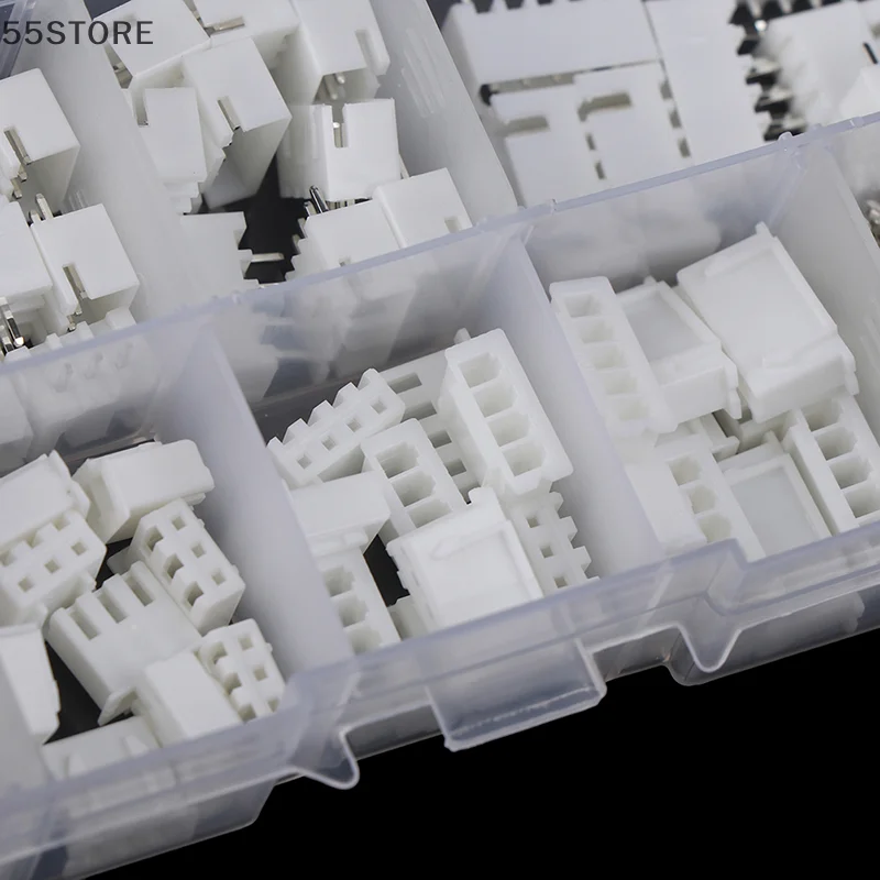 1Box JST-XH Kit 2/3/4/5Pin XH2.54MM Terminal Housing PCB Header Wire Connectors